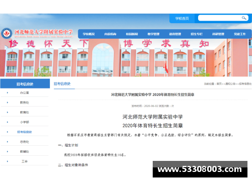 济南中考体育特长生报名要求？(济南体育特长生推荐去哪个高中？)